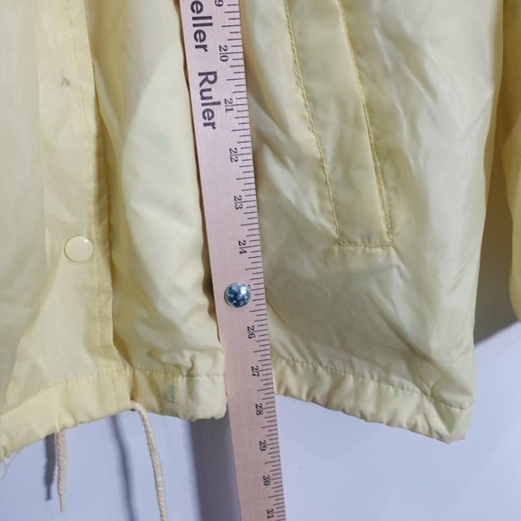Womens Jacket‎ Size Large Cotton Windbreaker Button Up Yellow HABAND FOR HER - Picture 4 of 8